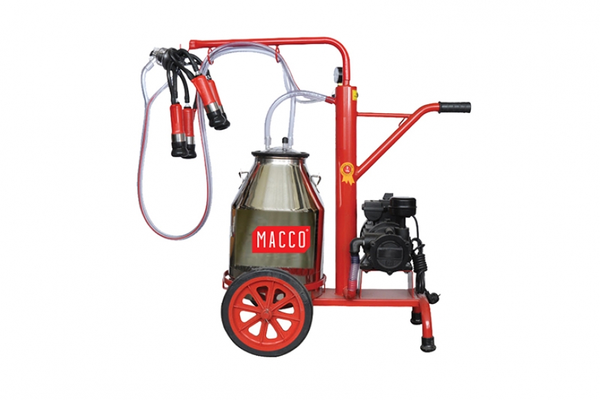 MC 3177 - SINGLE MILKING MACHINE WITH CHROME BUCKET
